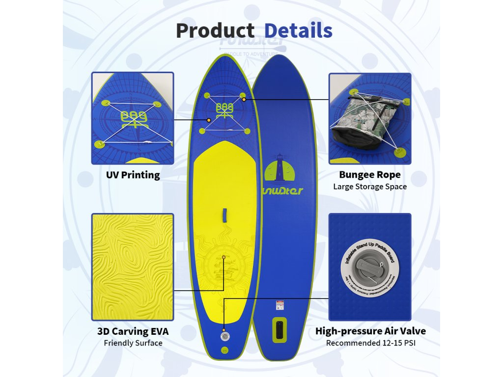 FunWater nafukovací paddleboard BLUE350 2